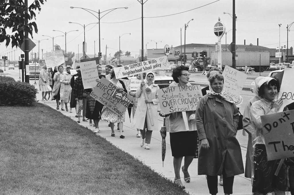 Bogan High School protest - Chicago Sun-Times