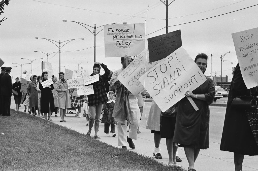 Bogan High School protest - Chicago Sun-Times