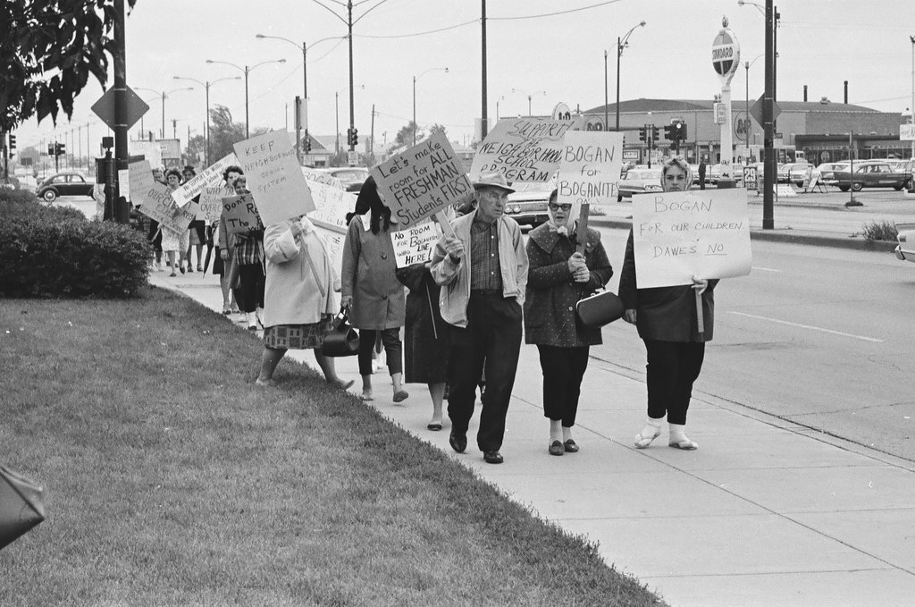 Bogan High School protest - Chicago Sun-Times