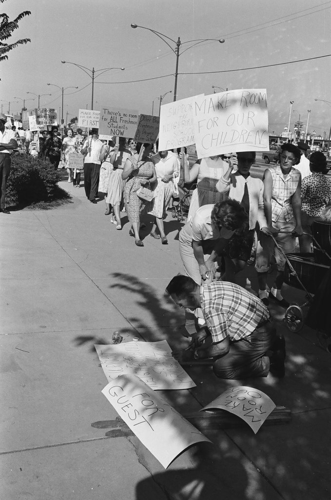 Bogan High School protest - Chicago Sun-Times