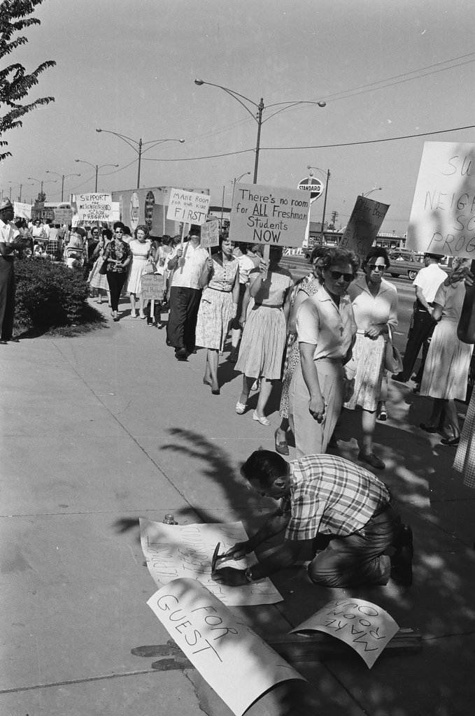 Bogan High School protest - Chicago Sun-Times