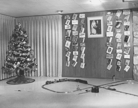 South wall of basement recreation room, 10016 S. Mulberry - Prunchunas, Casey