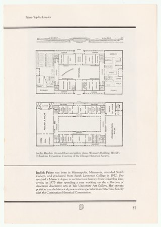 Ground floor and gallery plans for the Woman's Building at the World's Columbian Exposition - Unknown