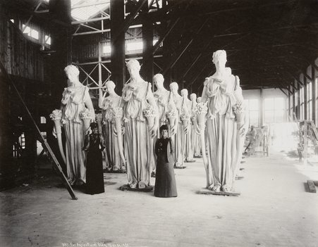 Group of statues for the Architecture Building, World's Columbian Exposition - Arnold, C. D.