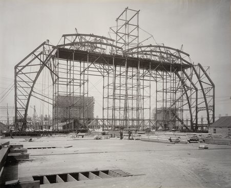 Manufactures and Liberal Arts Building during construction, World's Columbian Exposition - Arnold, C. D.