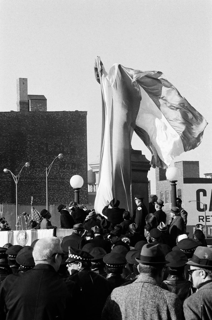 Re-dedication of the refurbished Haymarket Riot statue - Chicago Sun-Times