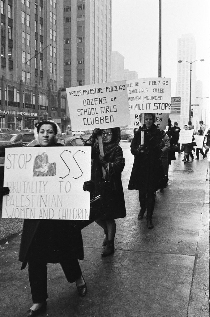 Women protest the abuse of Palestinian women and girls by Israeli soldiers - Chicago Sun-Times
