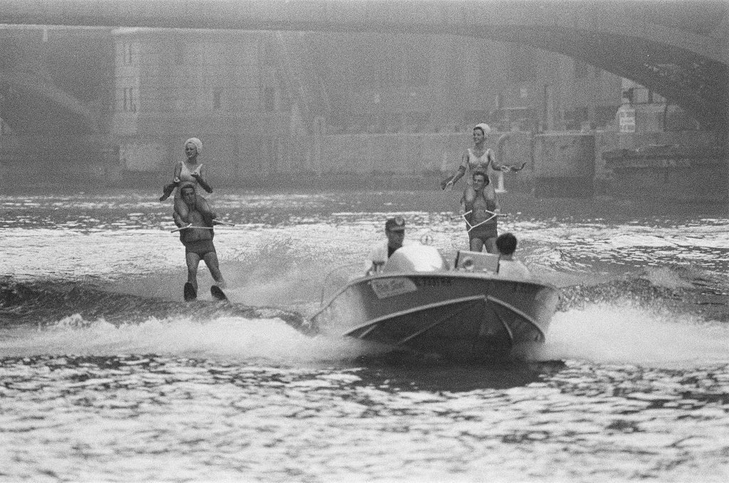 The Chicago Water Ski show takes place as part of the 1970 Lakefront Festival - Randy B. Leffingwell for Chicago Sun-Times