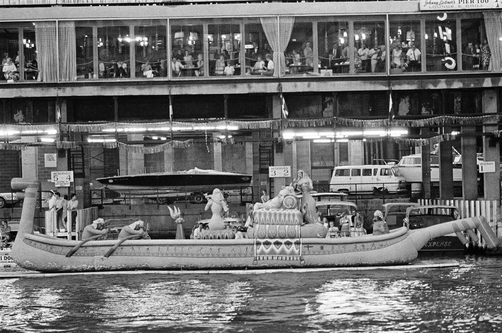 The Chicago Water Ski show takes place as part of the 1970 Lakefront Festival - Randy B. Leffingwell for Chicago Sun-Times