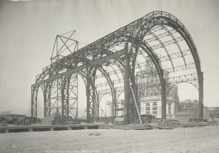 Machinery Building during construction of the World's Columbian Exposition - Unknown