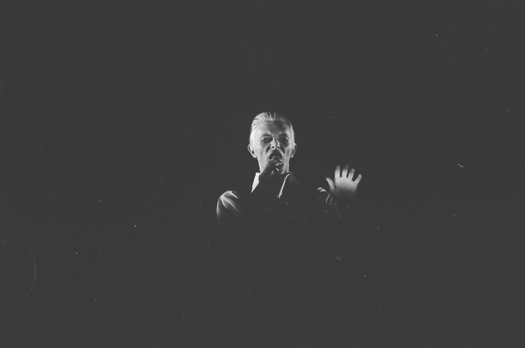 Singer David Bowie in concert at the International Amphitheater - Duane Hall for Chicago Sun-Times