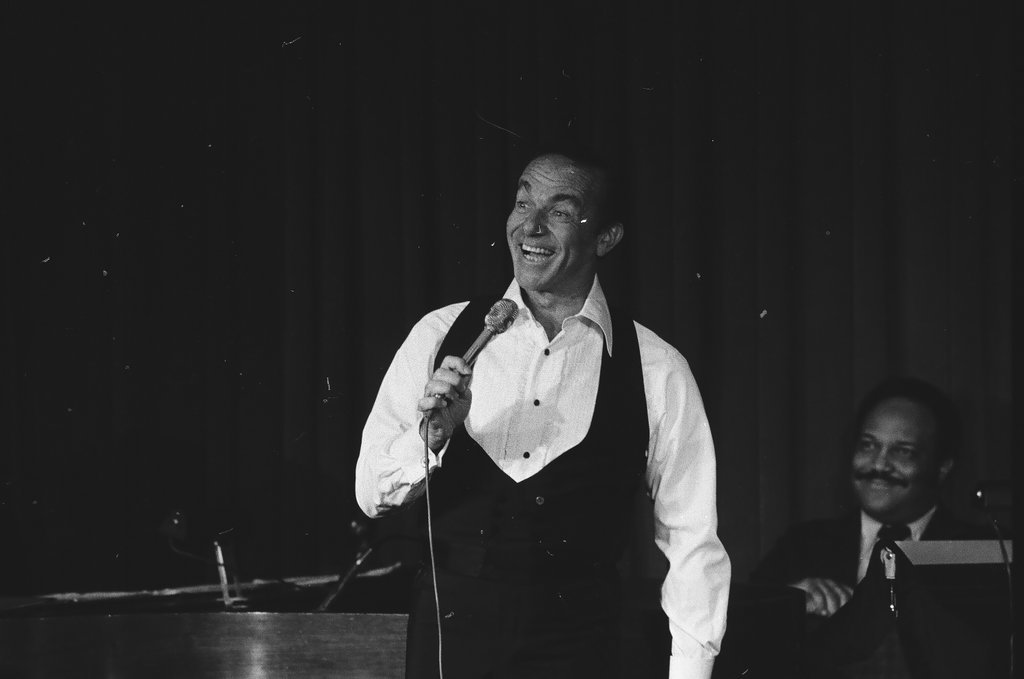 Comedian Jack Carter performs a set at the Playboy Club penthouse in Lincoln Park - Duane Hall for Chicago Sun-Times