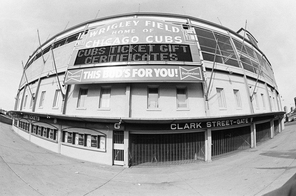 Views of the scoreboard, field, and seats at Wrigley Field - Chicago Sun-Times