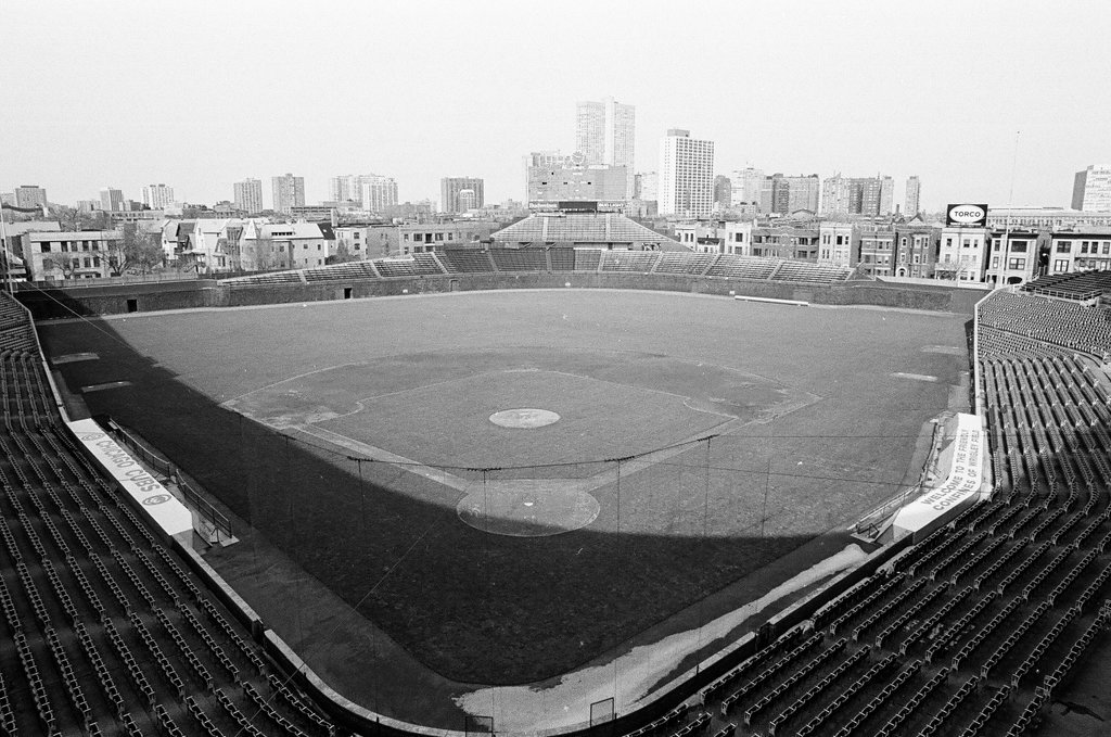 Views of the scoreboard, field, and seats at Wrigley Field - Chicago Sun-Times