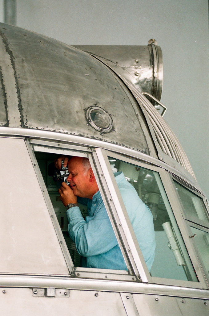 The Pioneer Zephyr Train is on display at the W.W. Grainger headquarters - Chicago Sun-Times