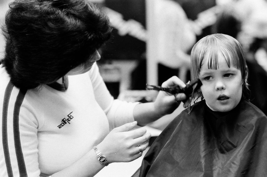 Adults and children get their hair cut at Borics Hair Care - Chicago Sun-Times