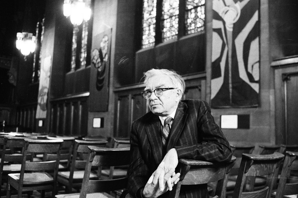 A faculty member of the Chicago Theological Seminary poses for photographs in different campus locations - Chicago Sun-Times