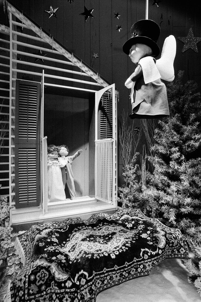 Different Christmas-themed scenes are in window displays in Chicago, Illinoi - Chicago Sun-Times