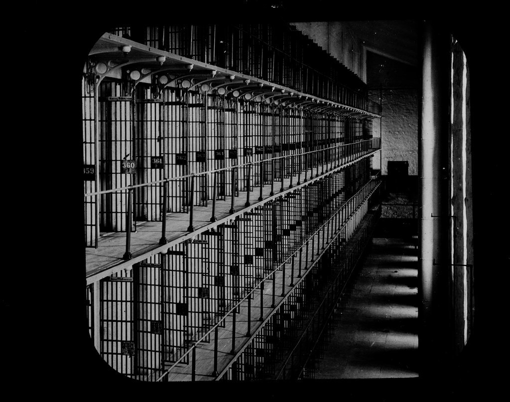 Cells - corridor - Wetmore, S. W.