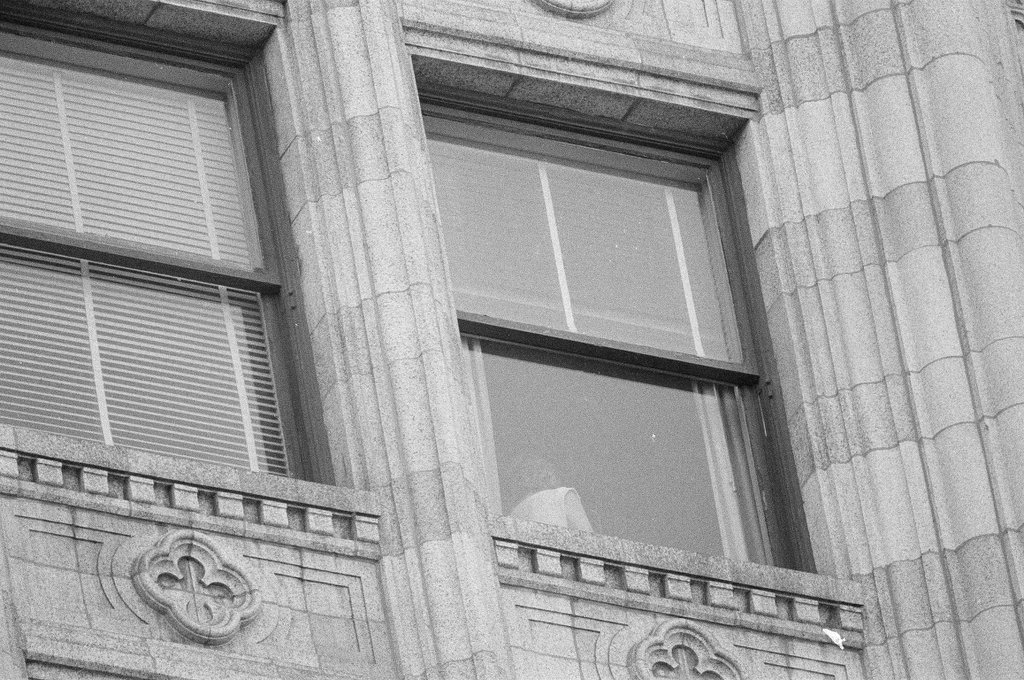 After being held hostage for ten hours, six individuals exit the West German Consulate offices - Chicago Sun-Times