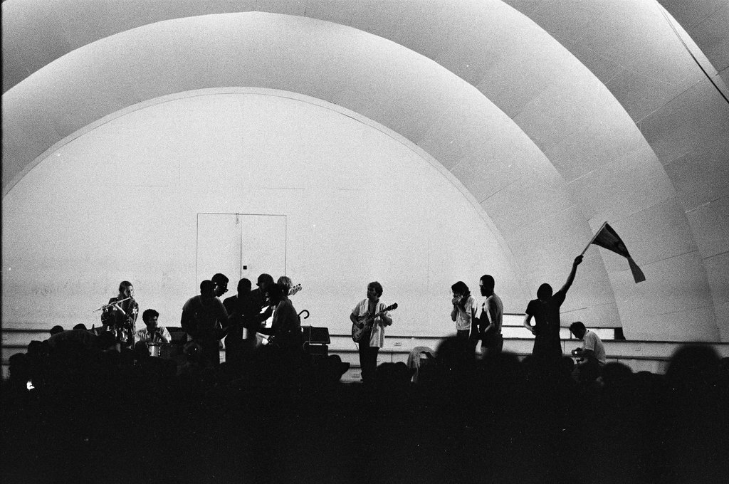 Young people gather in Grant Park on the one year anniversary of the 1968 Democratic Convention protest - Chicago Sun-Times