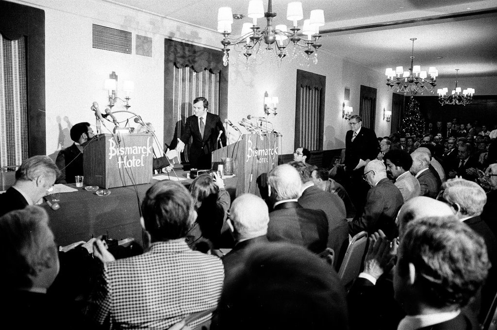 Cook County Democrats hold a slatemaking session for different government positions at the Bismarck Hotel - Chicago Sun-Times