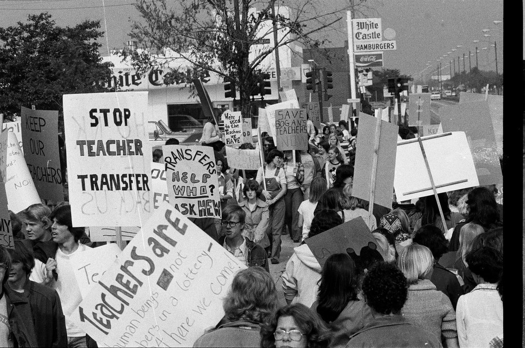 Student protest at Bogan High School - Chicago Sun-Times