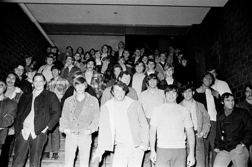 Group walking from Northwest Railroad Station to army induction center - Chicago Sun-Times
