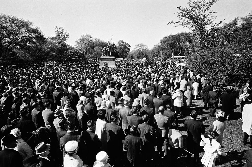 Hubert Humphrey speaks at Polish Constitution Day celebration - Chicago Sun-Times