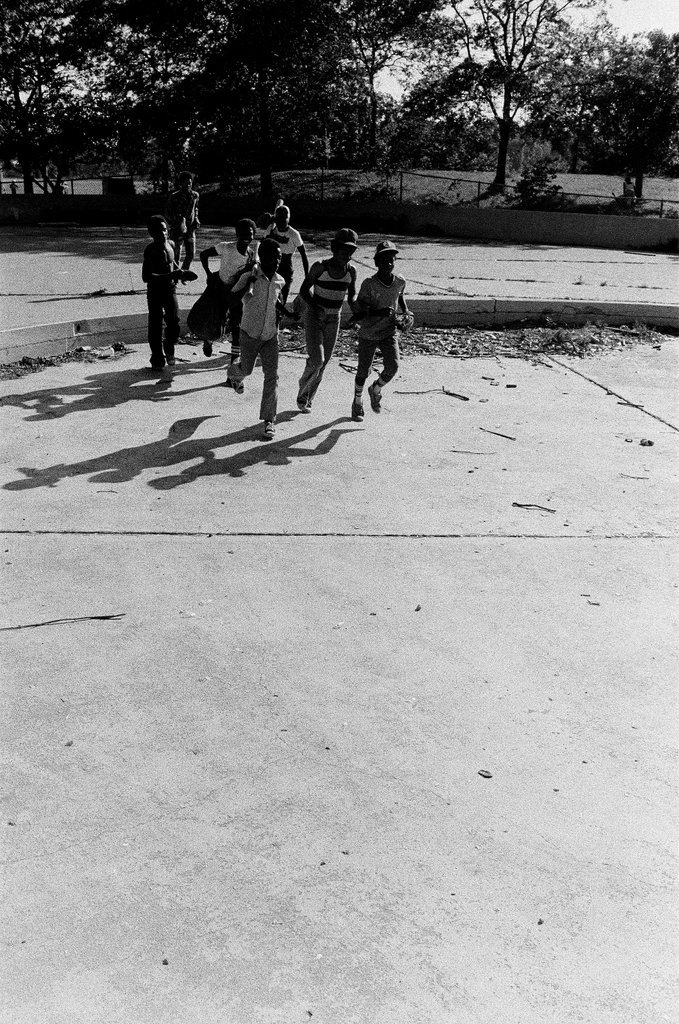 Kids playing baseball in Columbus Park - Chicago Sun-Times