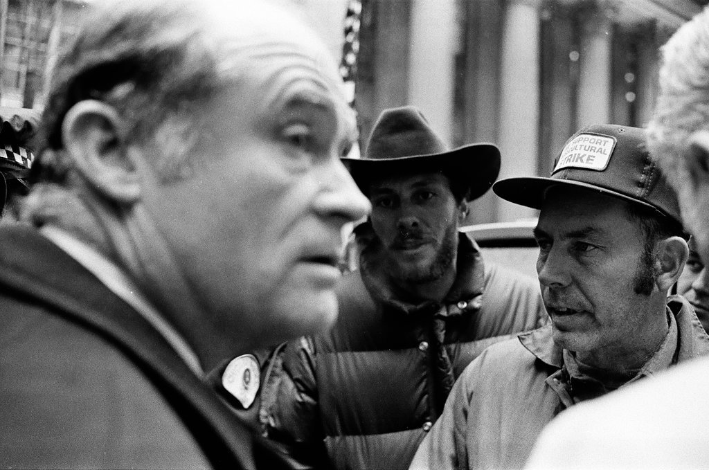 Striking farmers at Chicago Board of Trade - Chicago Sun-Times