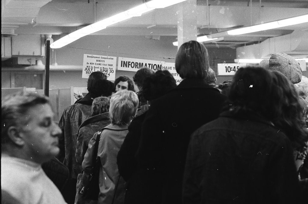 Job seekers at City Hall - Chicago Sun-Times