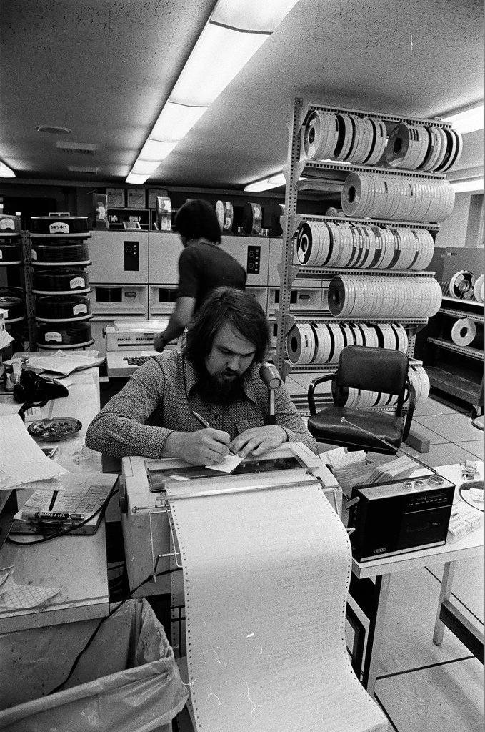 Night workers at Daily News Building - Chicago Sun-Times