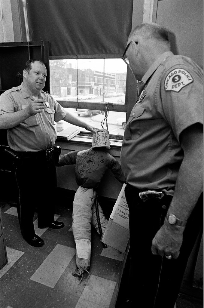 Effigy of officer hung by gang members - Chicago Sun-Times