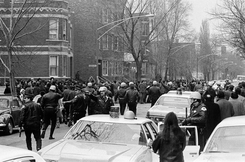Police respond to protests at Tuley High School - Chicago Sun-Times