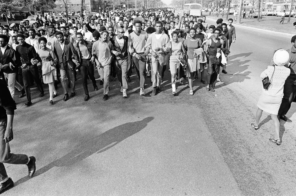 Black high school students stage walkout - Chicago Sun-Times