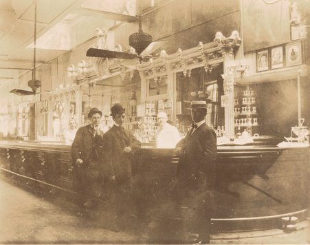 Interior of Chapin & Gore Saloon - Kaufmann and Fabry Company
