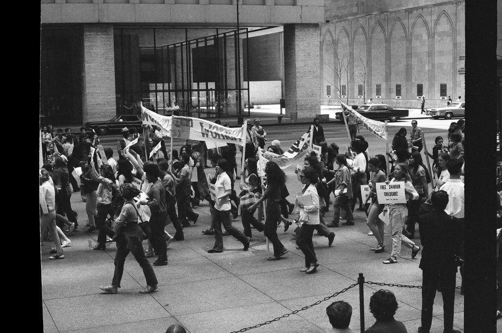 Women participate in a liberation march and rally at the Civic Center - Chicago Sun-Times