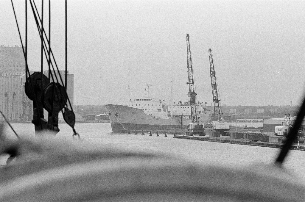 Ships headed for international locations load goods at Calumet Harbor - Chicago Sun-Times