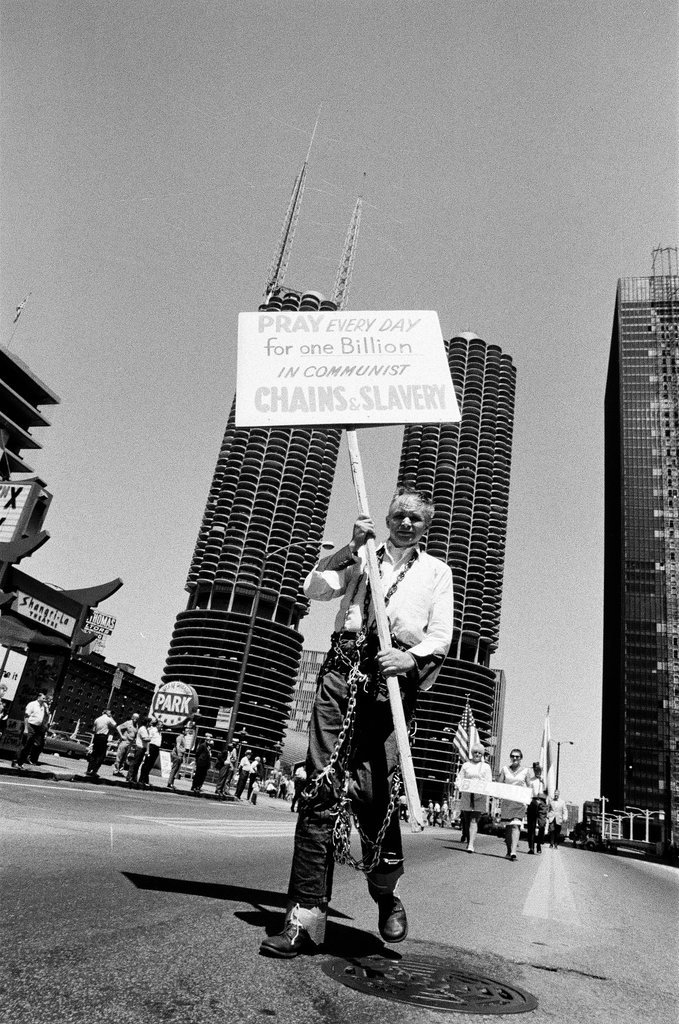 Representatives of Captive Nations march in the 12th annual Captive Nations Parade - Chicago Sun-Times