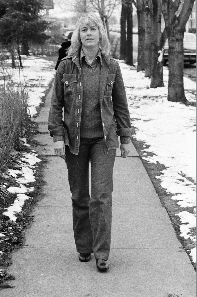 Portraits of steelworker Linda White on her motorcycle and in her neighborhood - Chicago Sun-Times