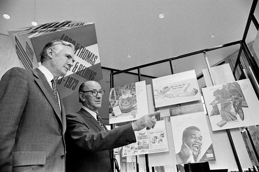 Officials of Foote, Cone and Belding Communications celebrate the company's 100th anniversary - Chicago Sun-Times