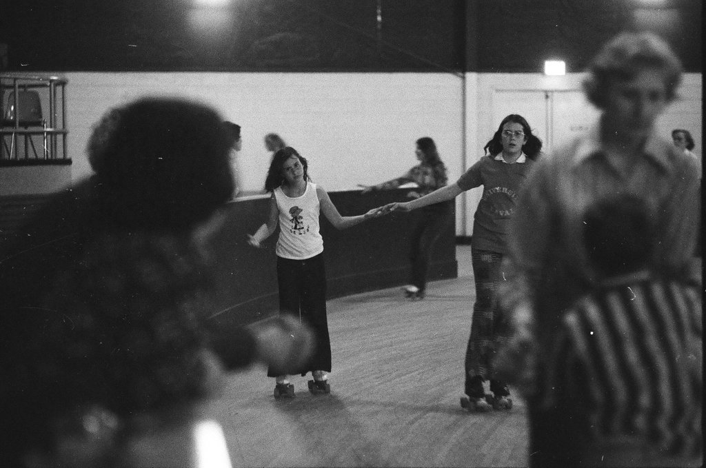 Families, couples, and friends enjoy indoor roller skating - Chicago Sun-Times