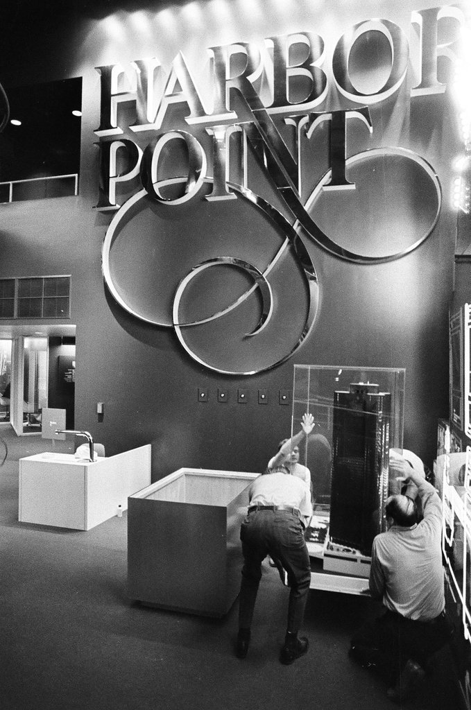 Model of Harbor Point building - Bob (Robert) Black for Chicago Sun-Times