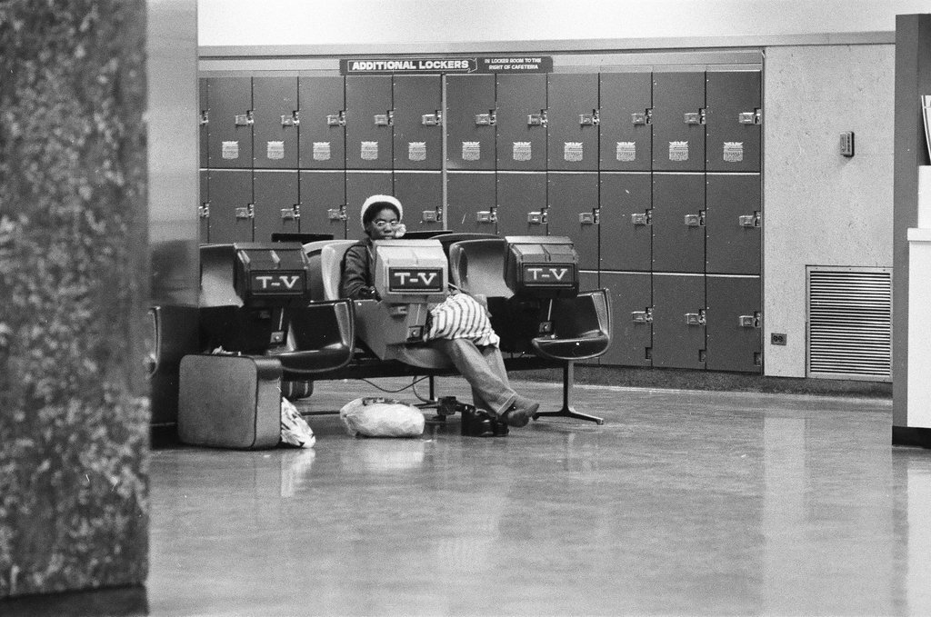 Bus travelers await their departures at the Greyhound Bus Terminal - Chicago Sun-Times