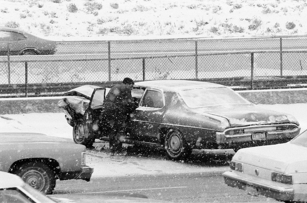 Law enforcement helps a driver whose car spun out of control - Chicago Sun-Times