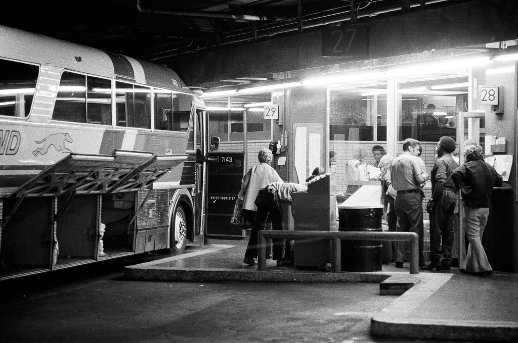 Bus travelers await their departures at the Greyhound Bus Terminal - Chicago Sun-Times