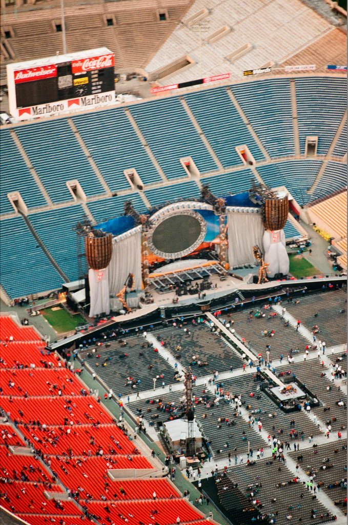 Aerial views of Soldier Field before the Rolling Stones concert - Chicago Sun-Times