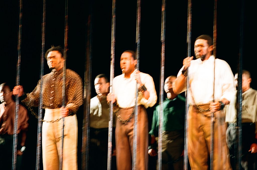 The cast of 'Amistad' rehearses before the world premiere of the opera - Chicago Sun-Times