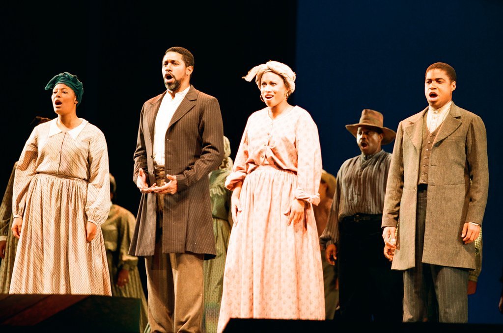 The cast of 'Amistad' rehearses before the world premiere of the opera - Chicago Sun-Times